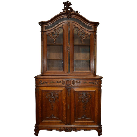 Louis XV Oak Vitrine