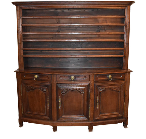 Rustic Oak Plate Cupboard Cabinet