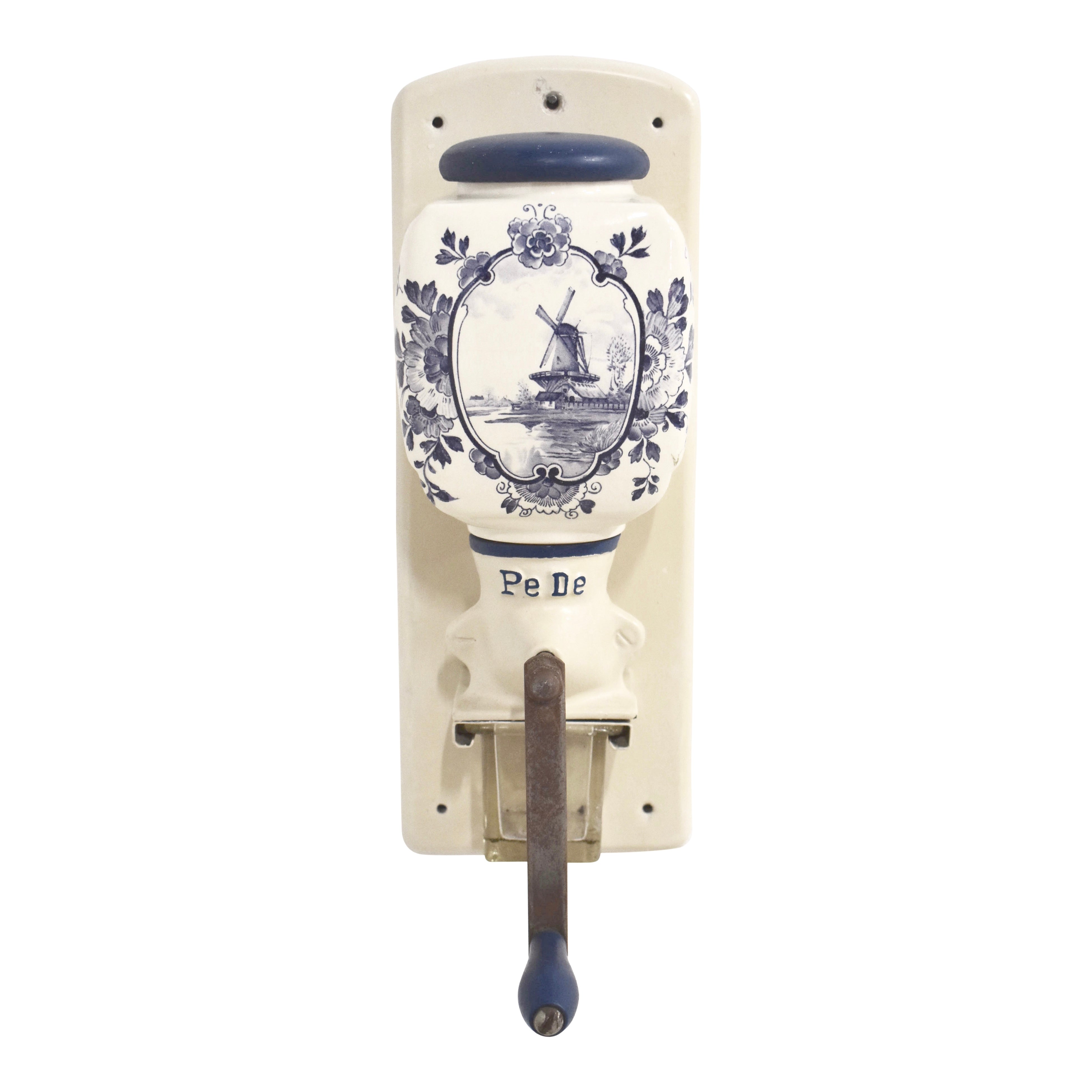 Dutch Wall-Mounted Hand-Cranked Coffee Grinder