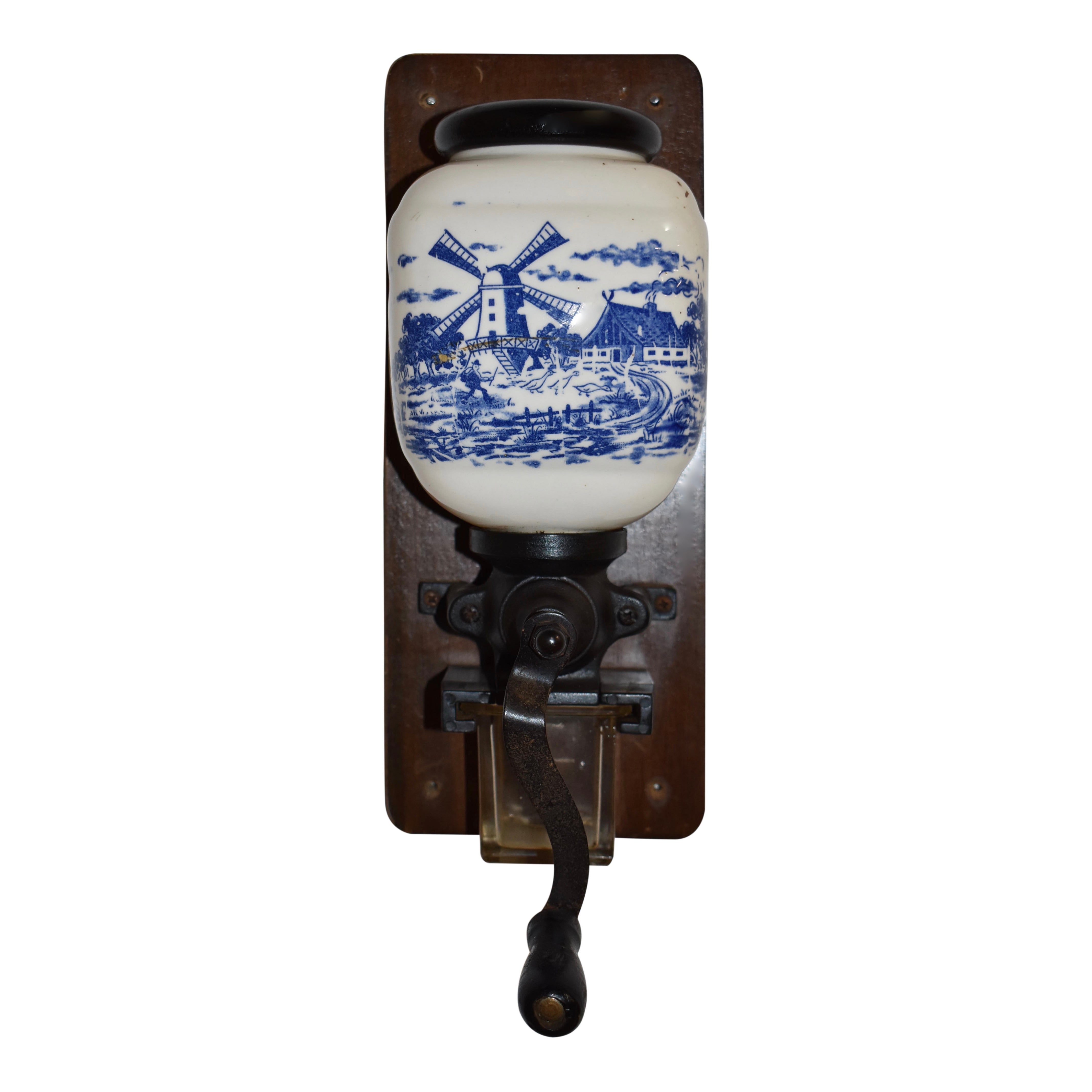 Dutch Wall-Mounted Hand-Cranked Coffee Grinder