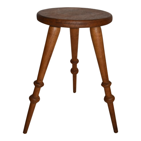 Three Leg Oak Plant Stand Stool