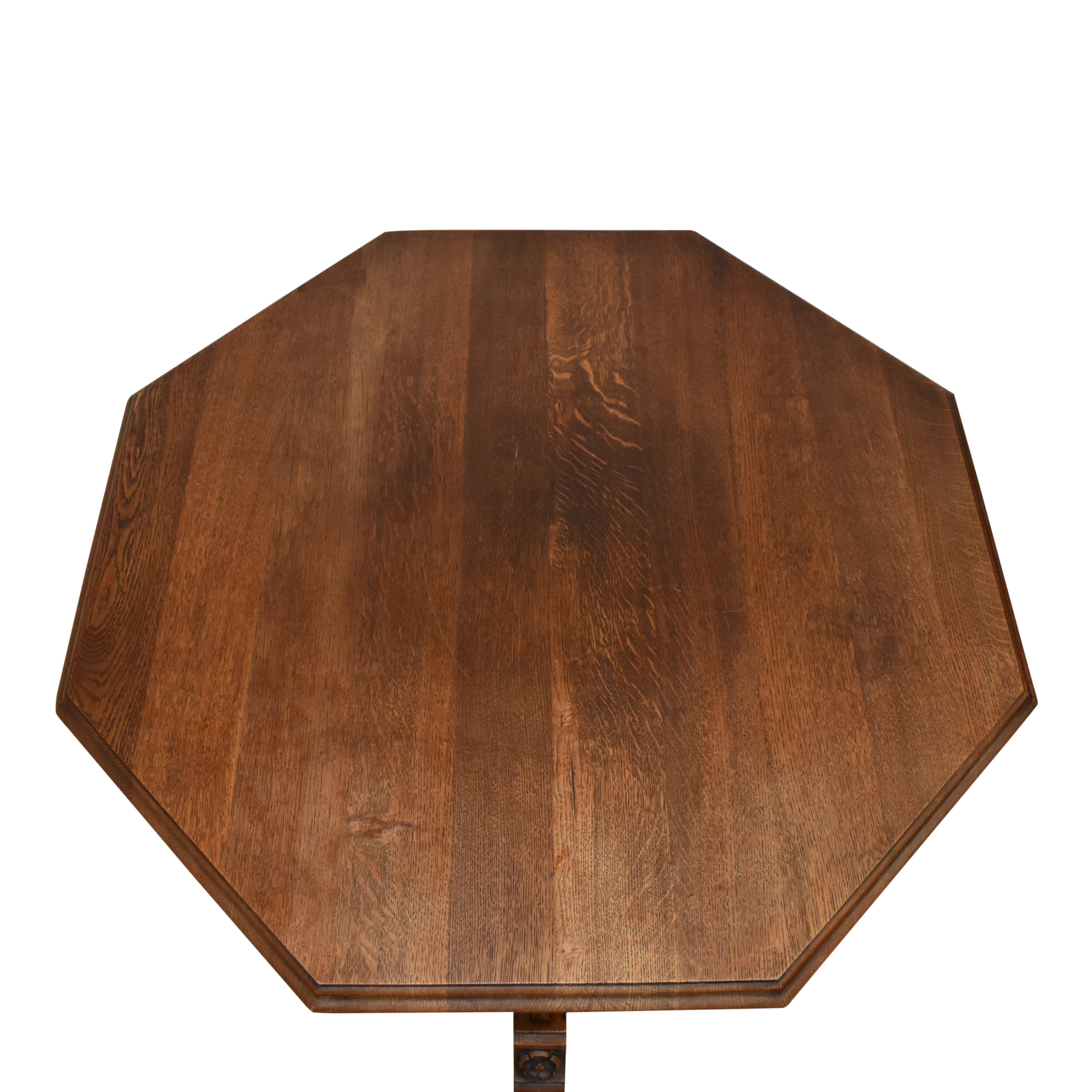 Gothic Oak Octagonal Table