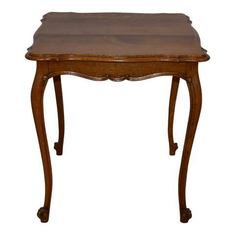 Square Oak Side Table
