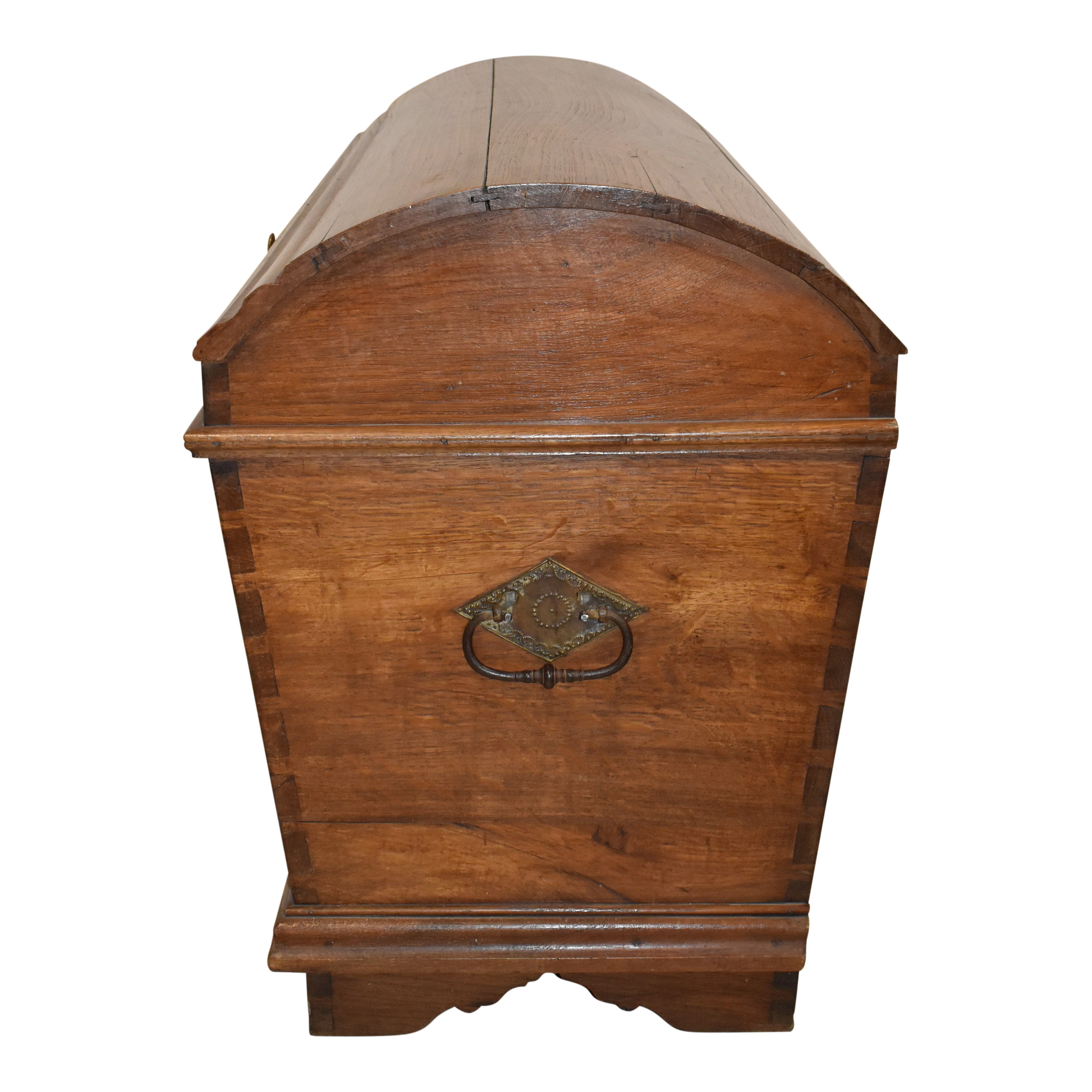 Oak Dome-Top Trunk with Inlays