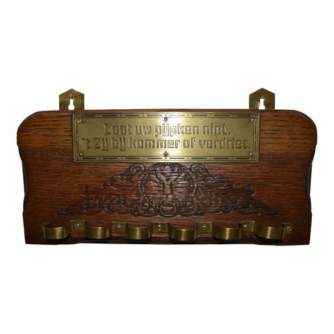Dutch Wall-Mounted Pipe Rack