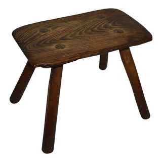 Small Rustic Oak Stool
