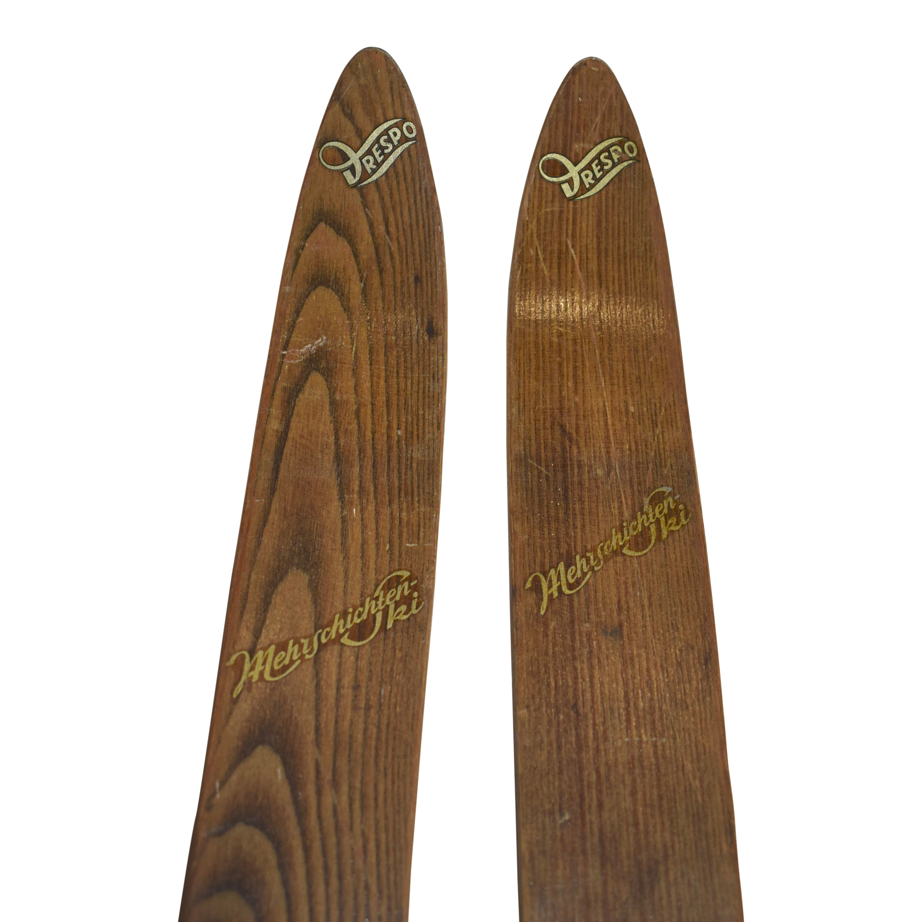 German Drespo Skis with Inselberg Cable Bindings