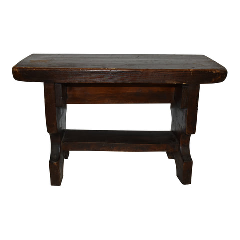 Rectangular Pine Stool