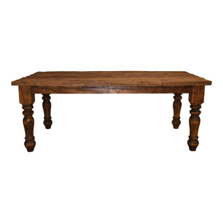Dining Table with Reclaimed Oak Top