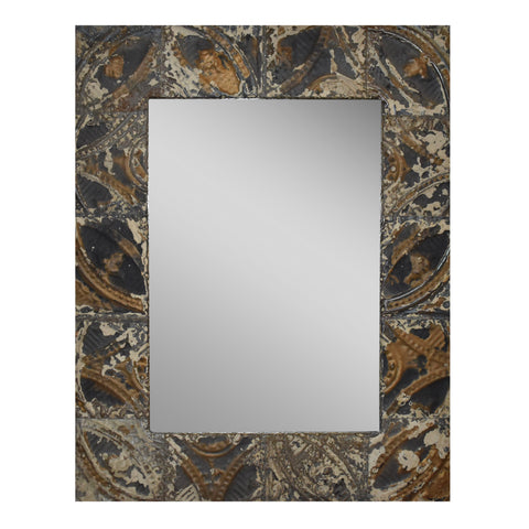 Tin Panel Mirror