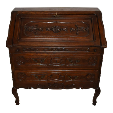 Petite Oak Secretary Desk