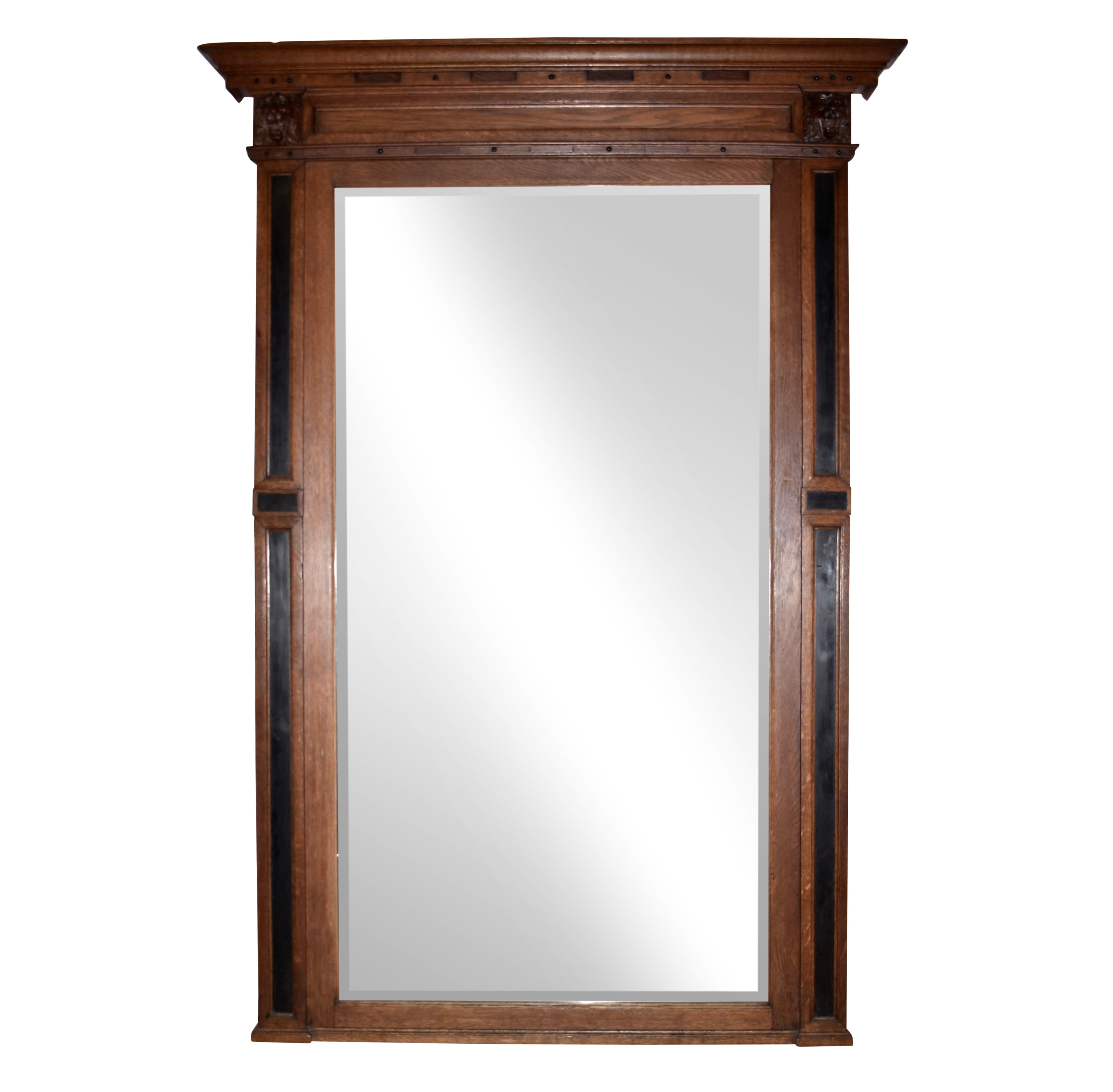 Dutch Oak Wall Mirror
