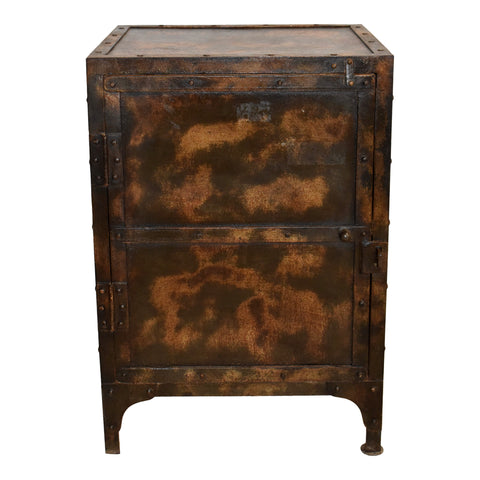 Industrial Metal One Door Nightstand