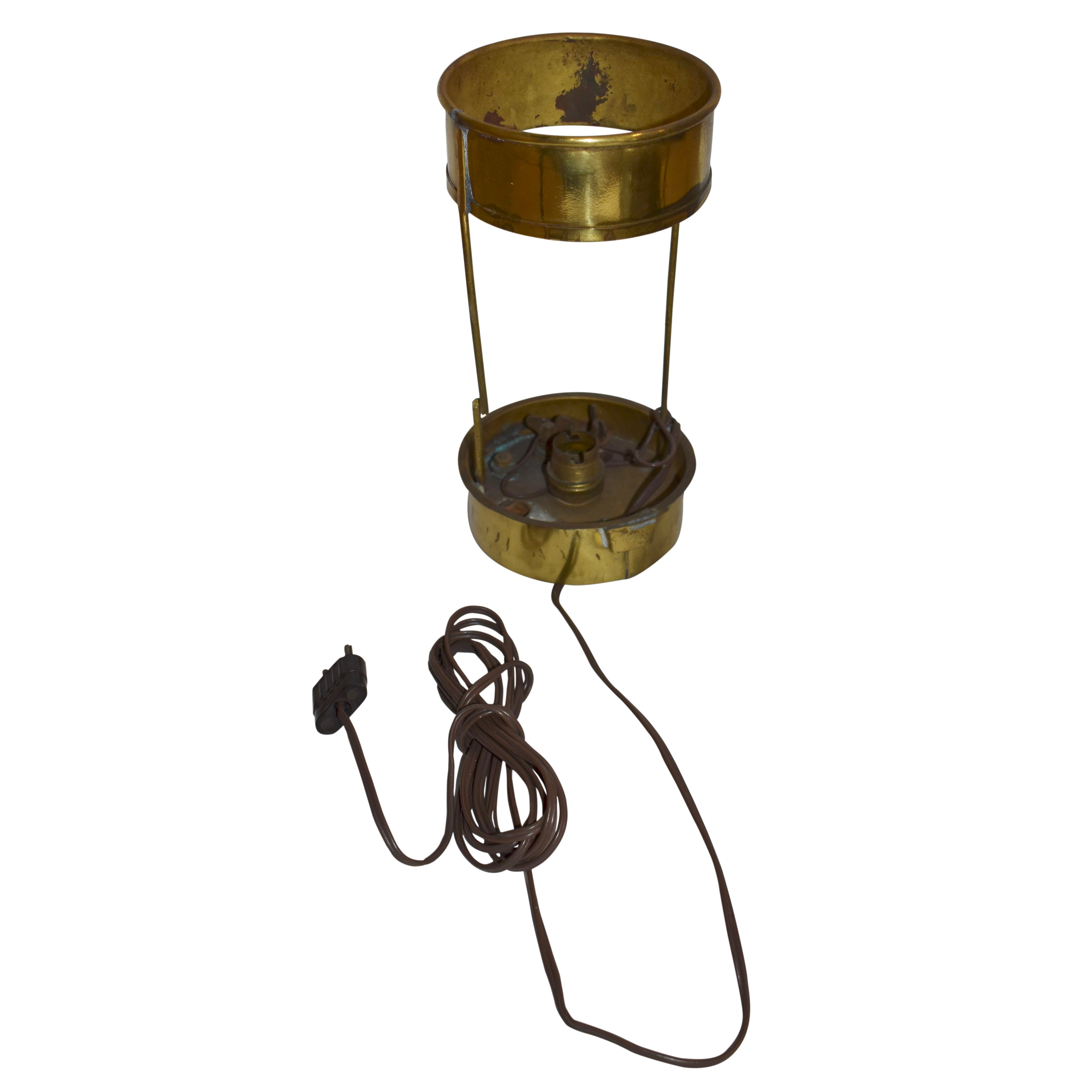 German Copper and Brass Navigation Lamp