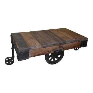 Industrial Trolley Cart Coffee Table