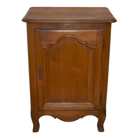 Short One Door Oak Cabinet