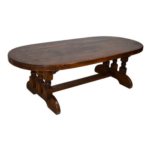 Oval Oak Coffee Table