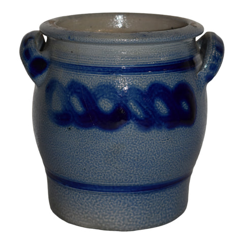 German Westerwald Salt Glazed Stoneware Crock