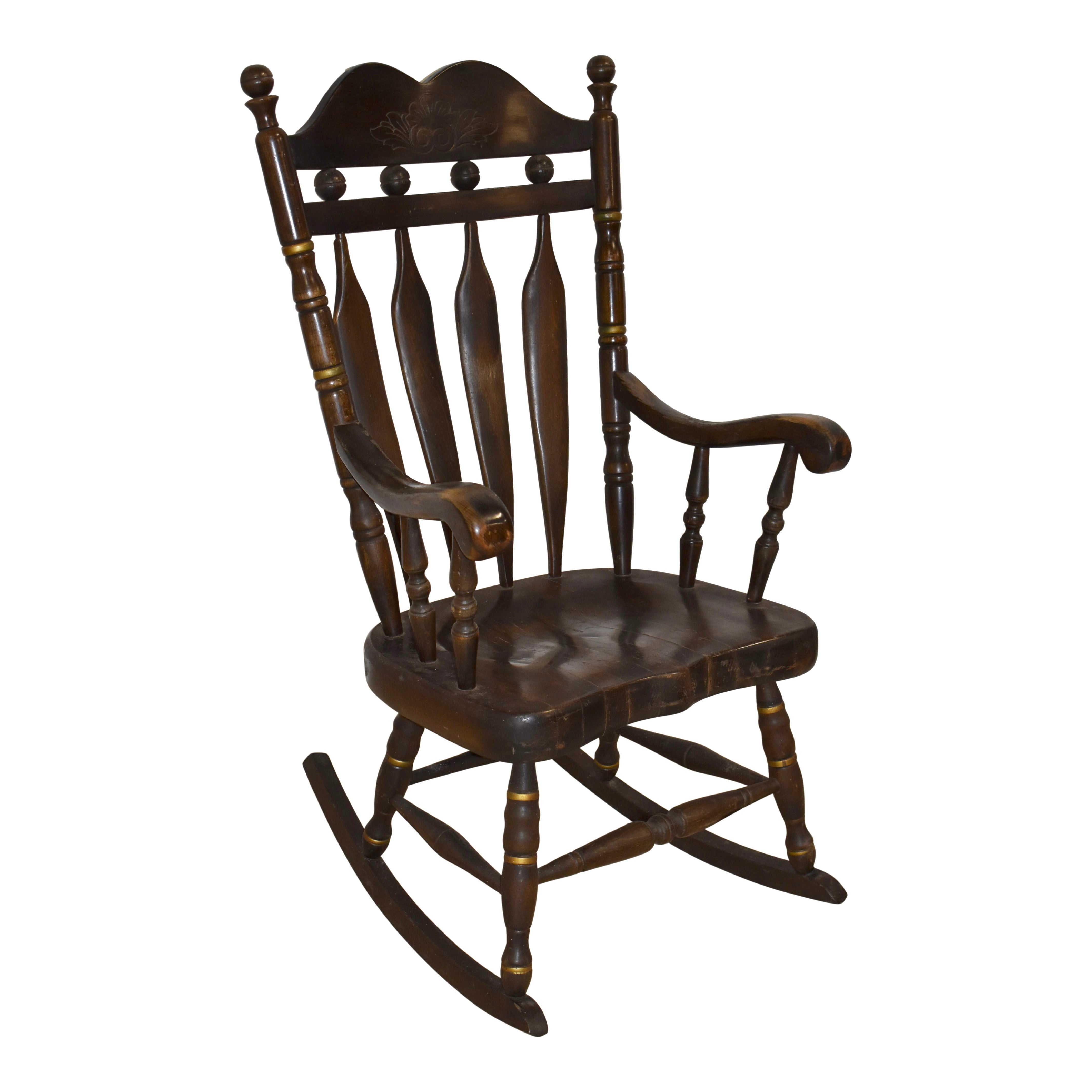 Small Oak Rocking Chair Oak Rocking Chair - Ski Country Antiques & Home