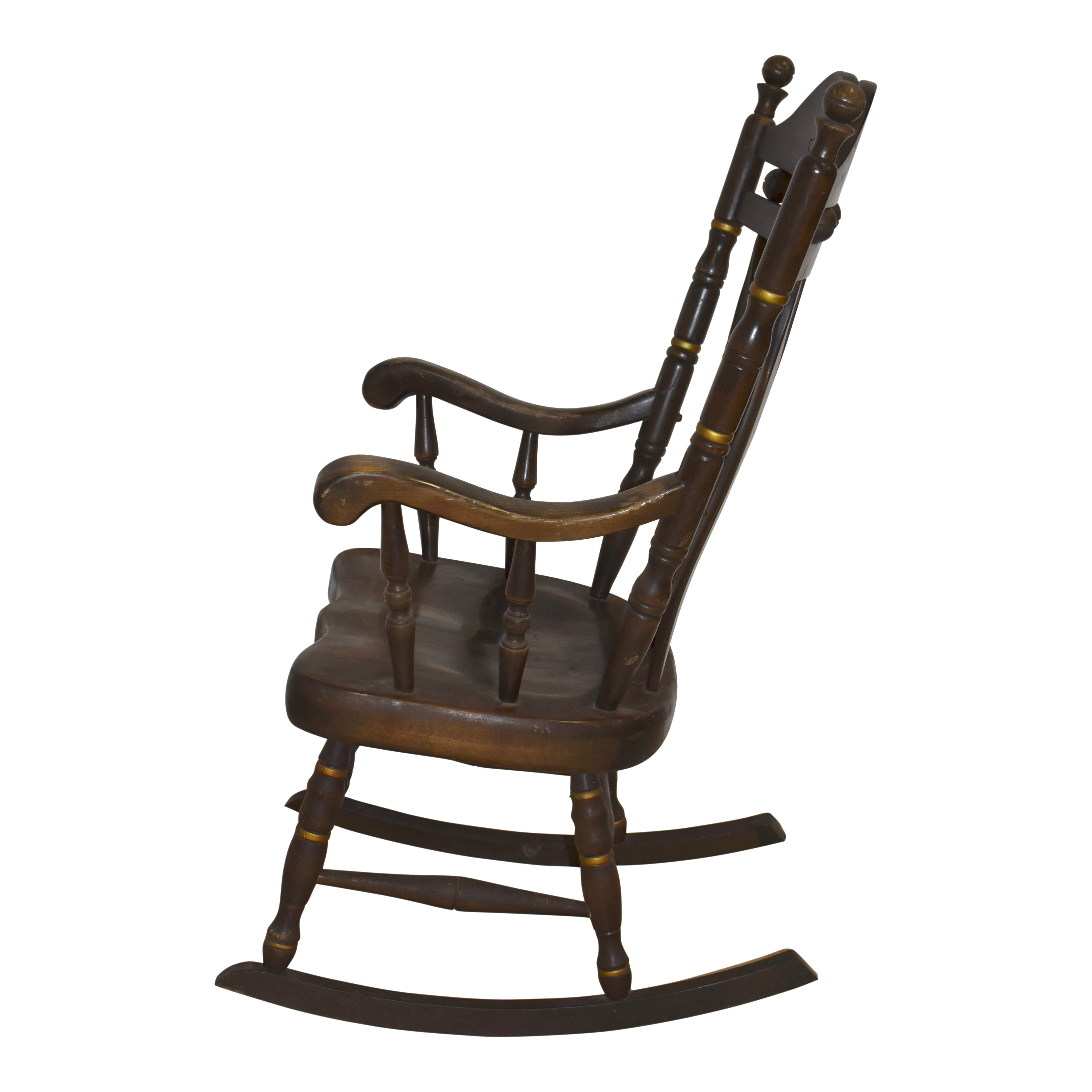 Ski Rocking Chair Oak Rocking Chair - Ski Country Antiques & Home