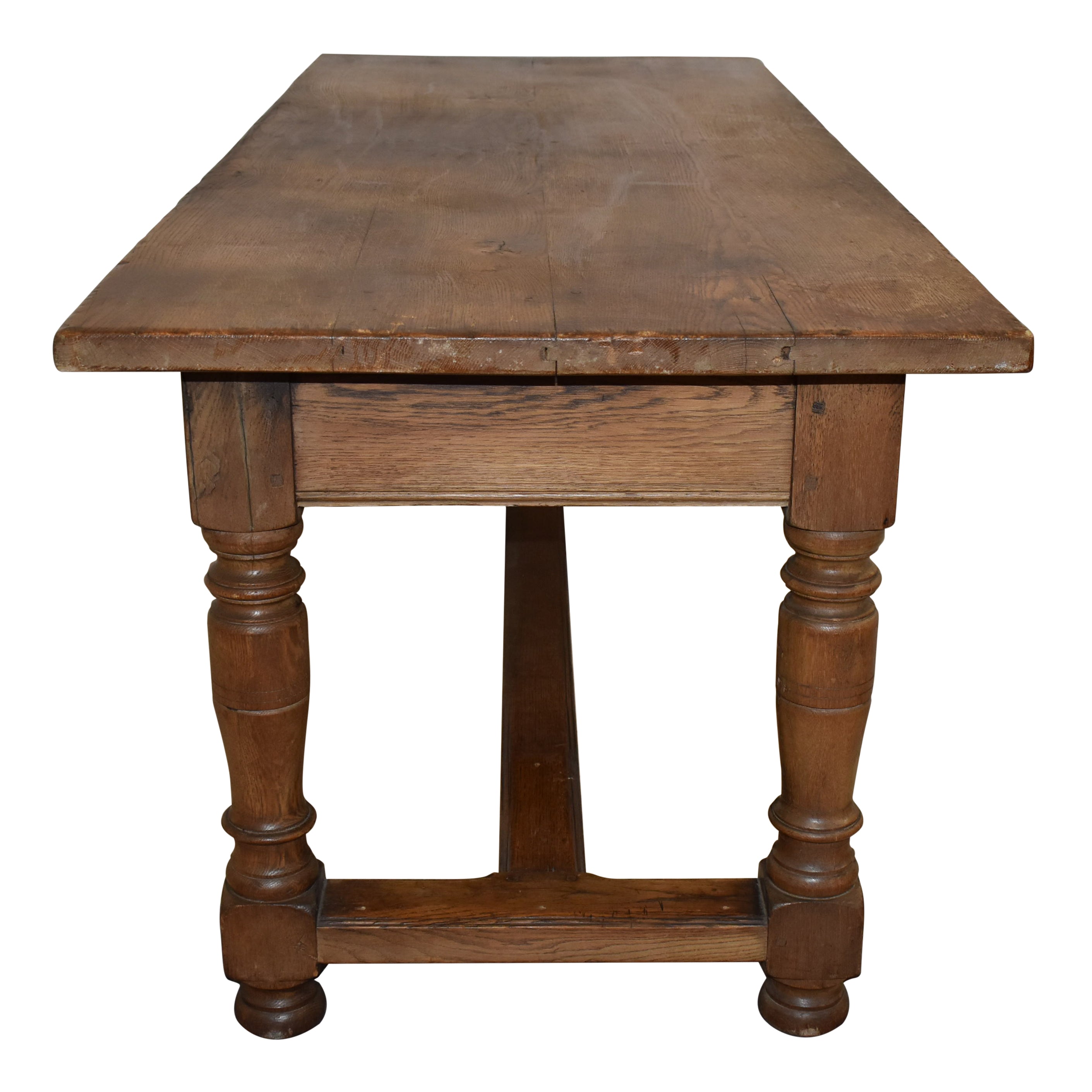 Oak Farm Table with Drawers