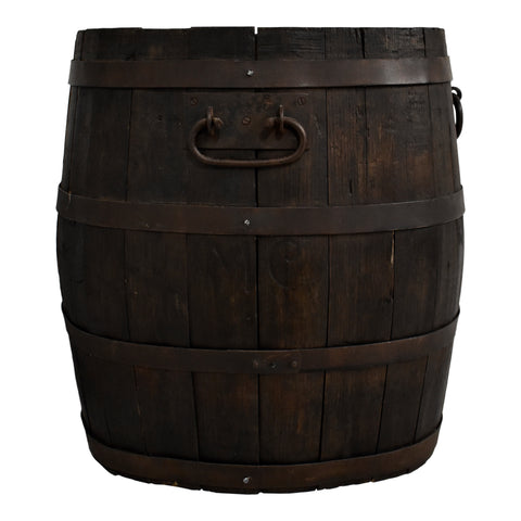 Oval Wooden Bucket with Handles