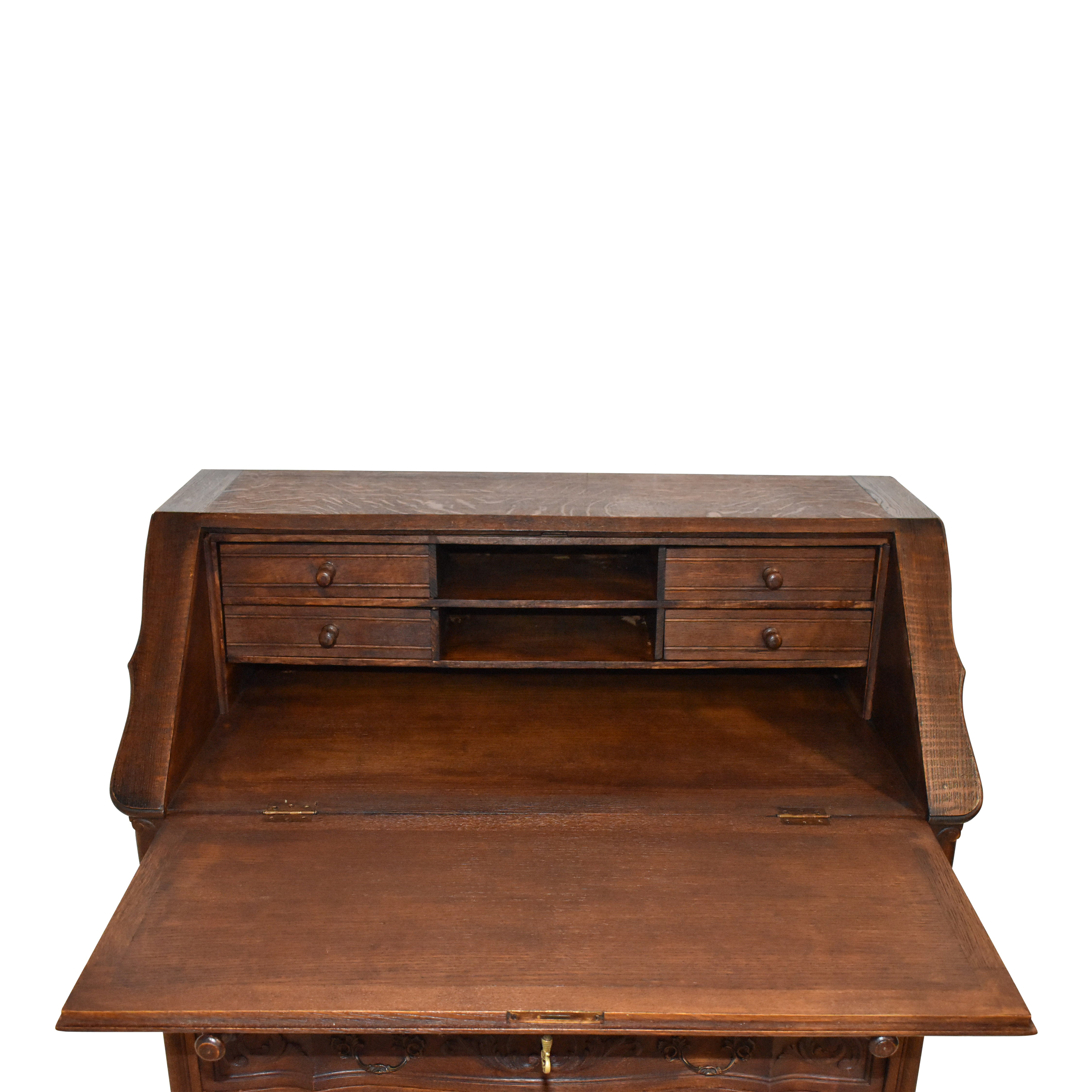 Louis XV Oak Secretary Desk