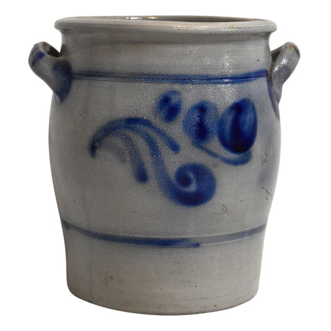 German Westerwald Salt Glazed Stoneware Crock