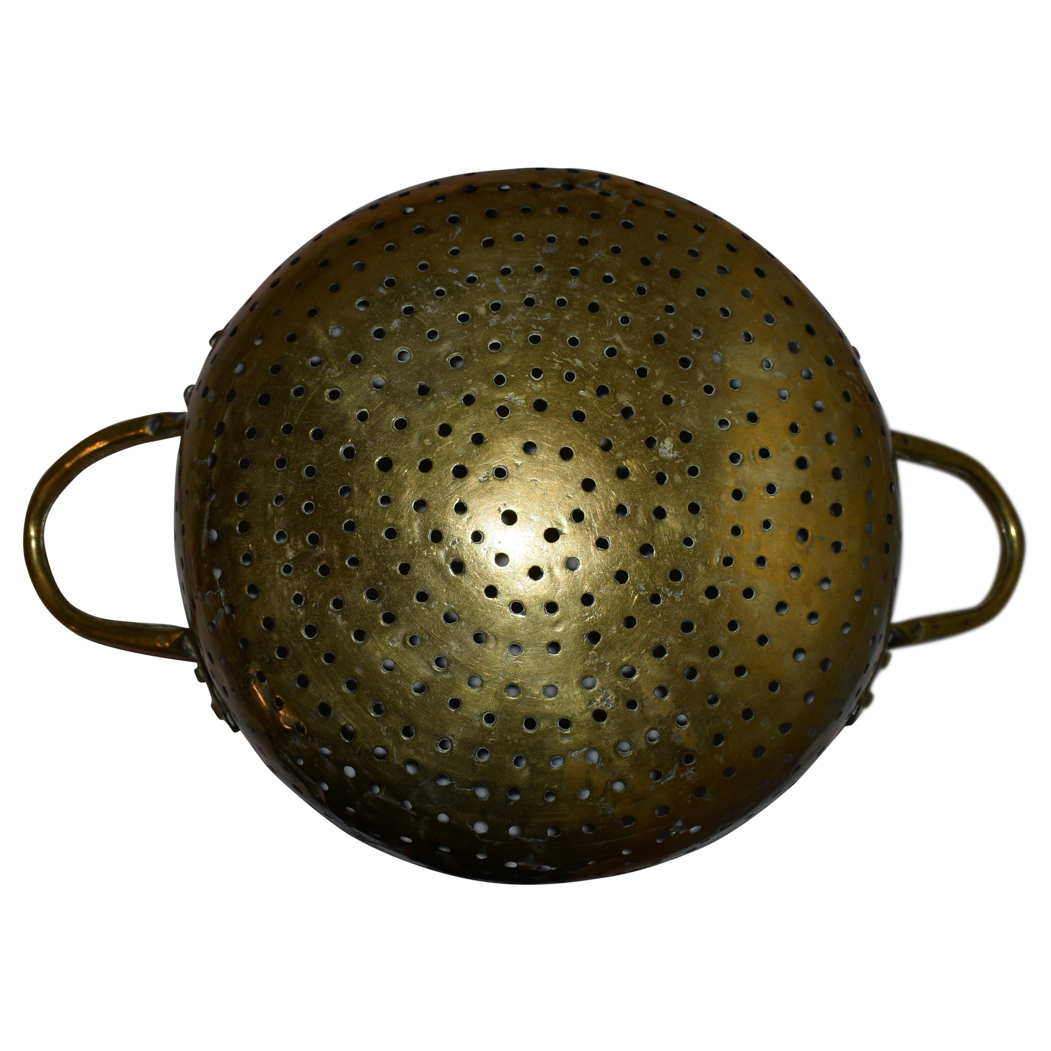 Brass Colander with Two Handles - Ski Country Antiques & Home