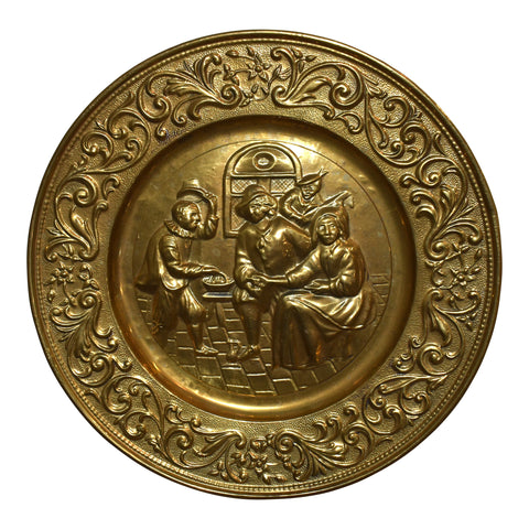 Small Decorative Embossed Wall-Hanging Plate