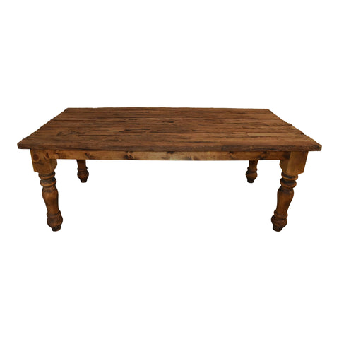 Dining Table with Reclaimed Oak Top