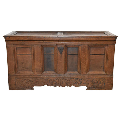 Belgian Oak Trunk with Iron Hardware