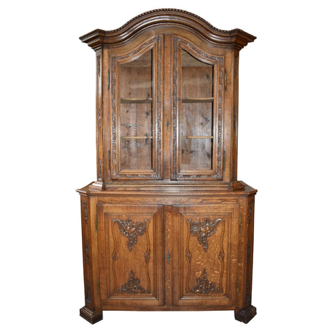 Louis XV Oak Hutch Cabinet