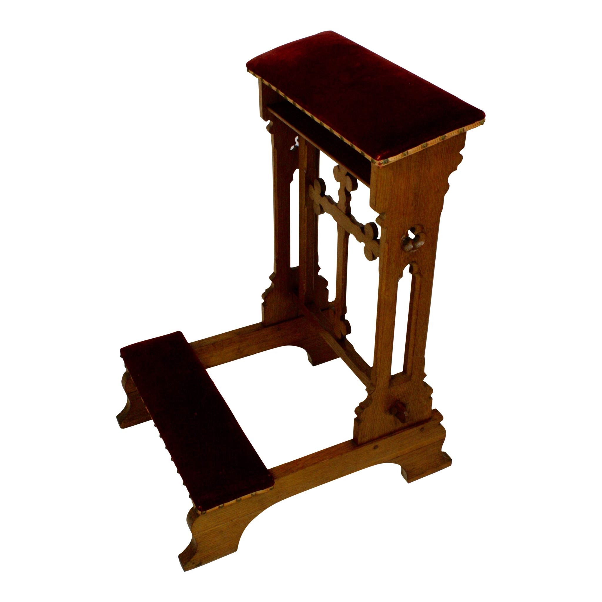 European Catholic Church Kneeler Ski Country Antiques Home