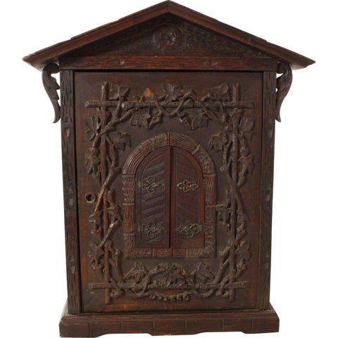 Austrian Carved Apothecary Cabinet