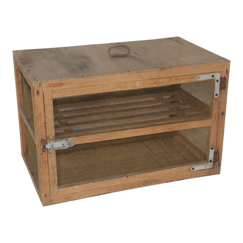 Wooden Box with Wire Screen