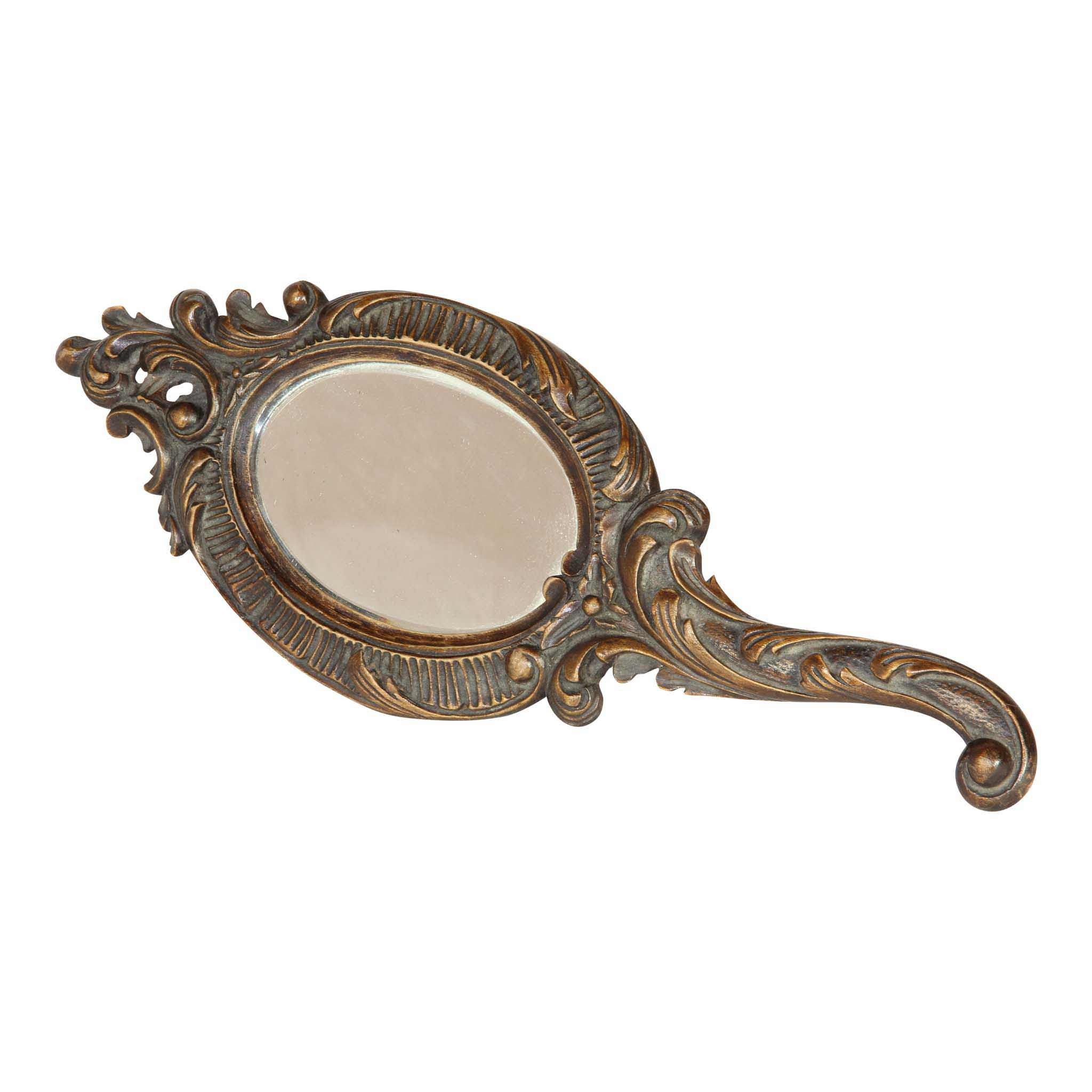 Carved Hand Mirror