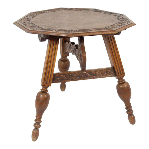Carved Tilt Top Table