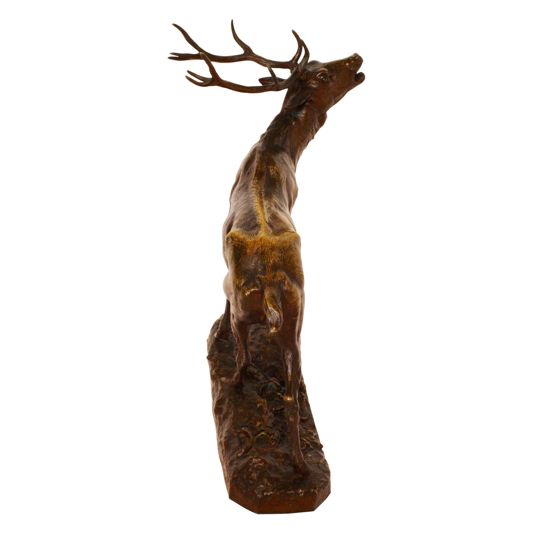 ski-country-antiques - Charles Valton Bronze Elk