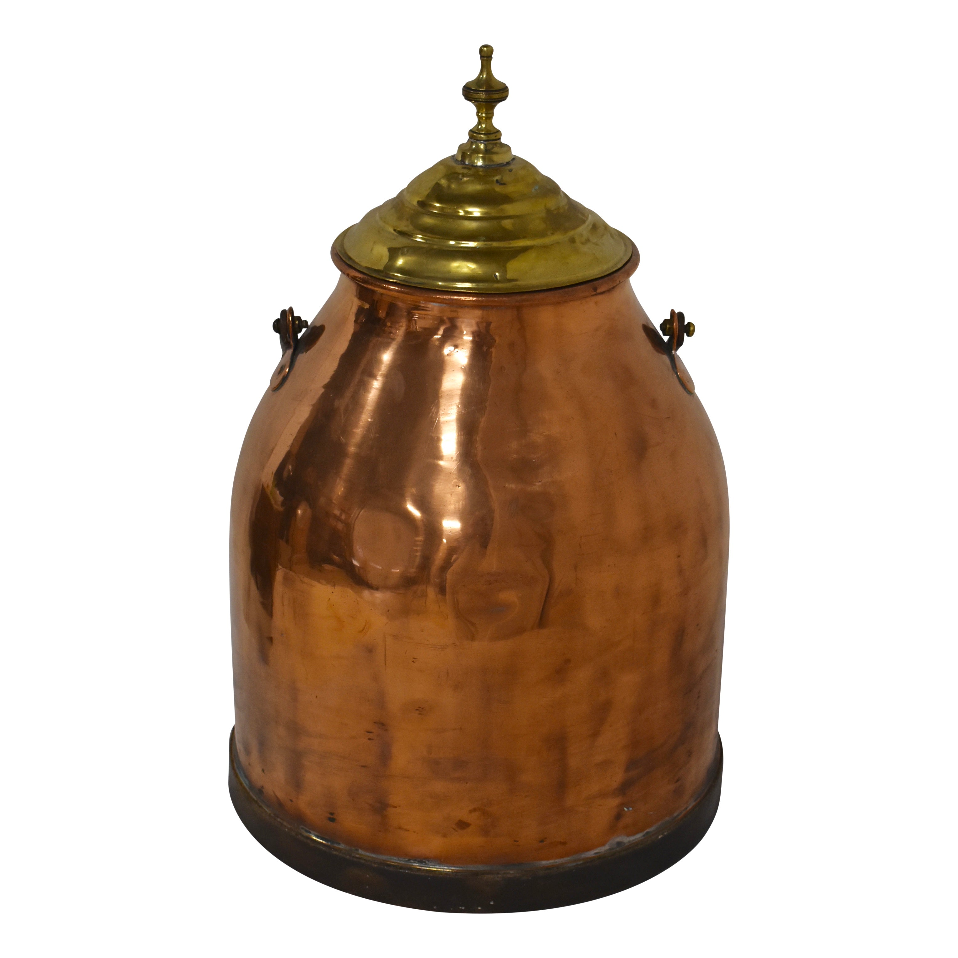 Copper Canister with Brass Lid