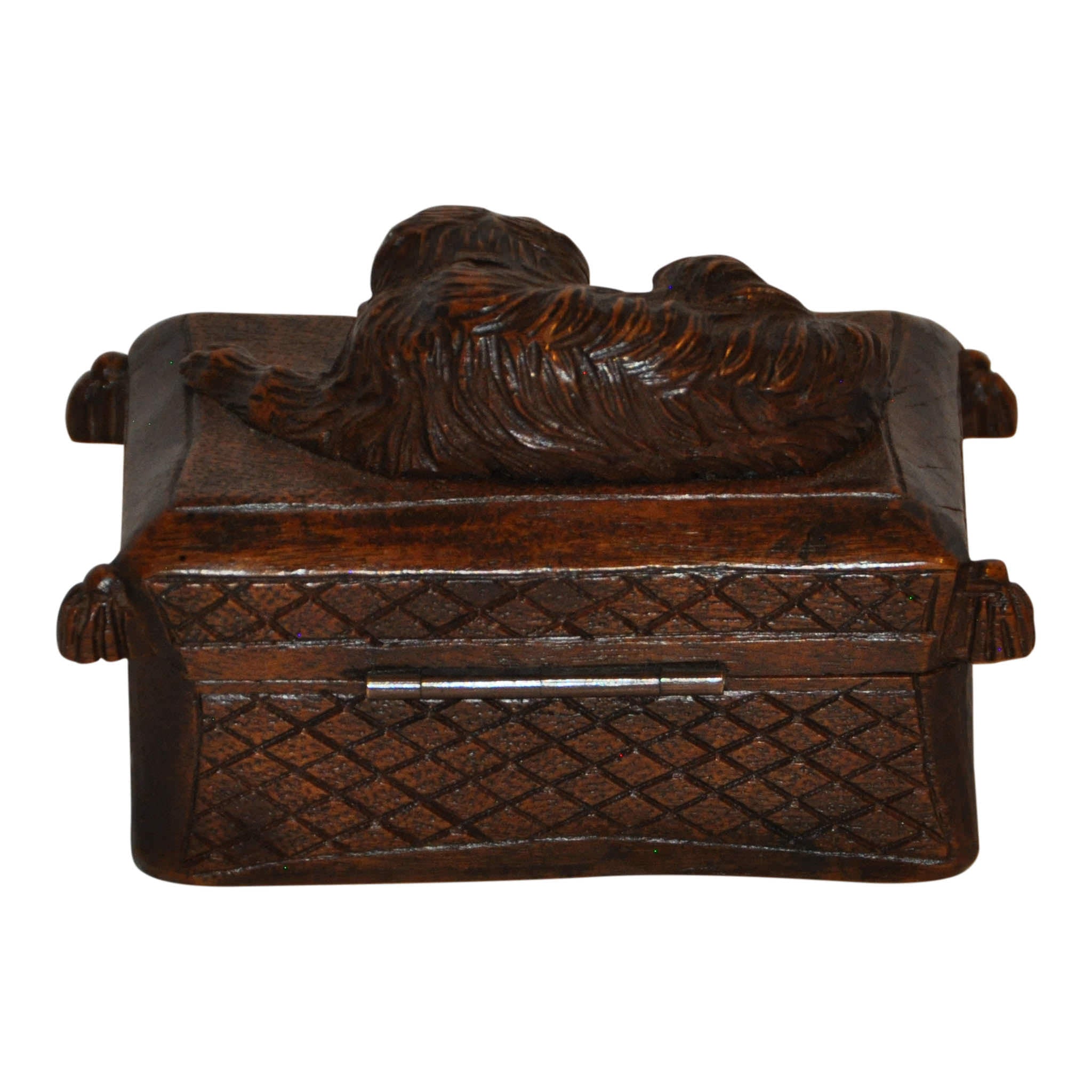 Carved Box with Dog