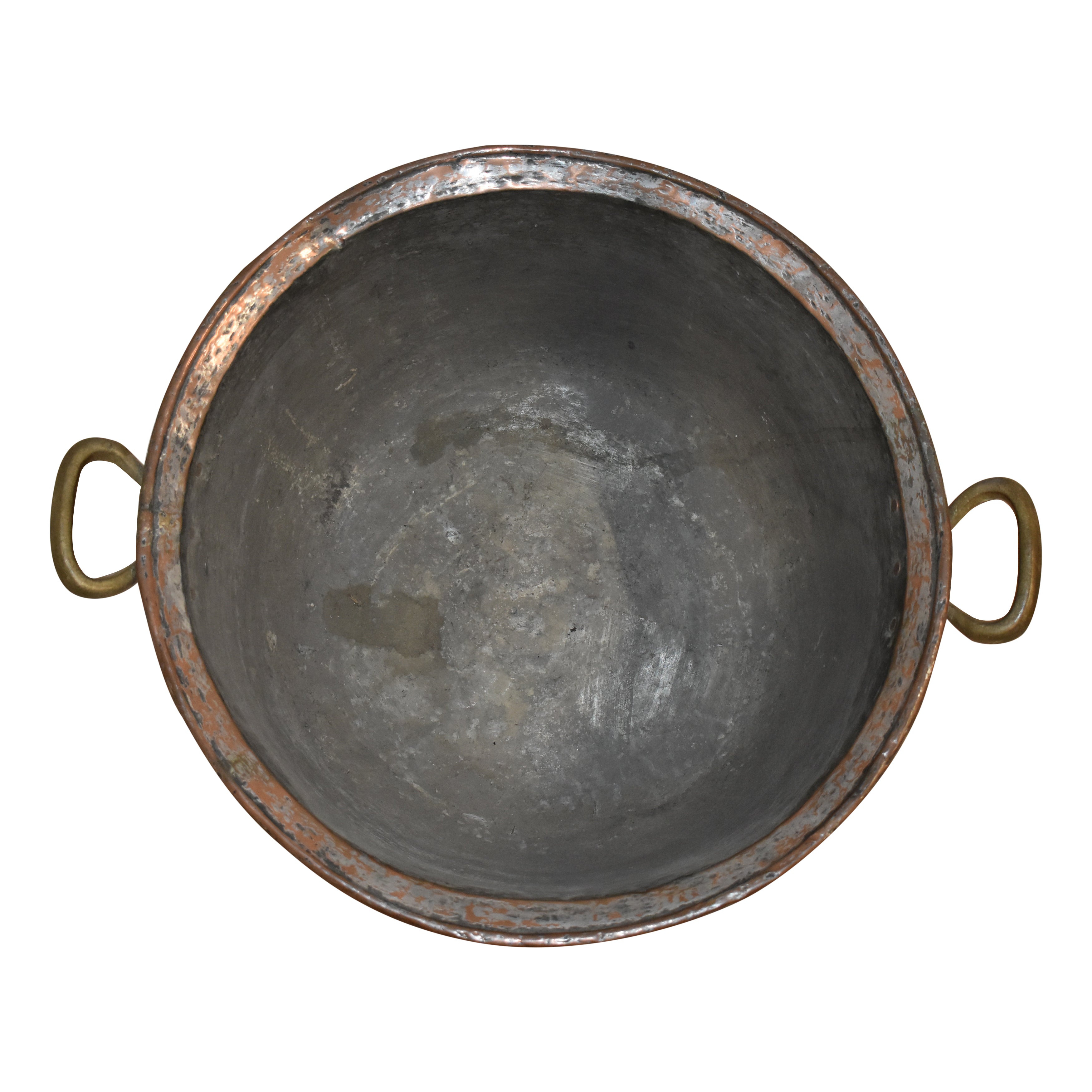 Copper Pot with Brass Handles