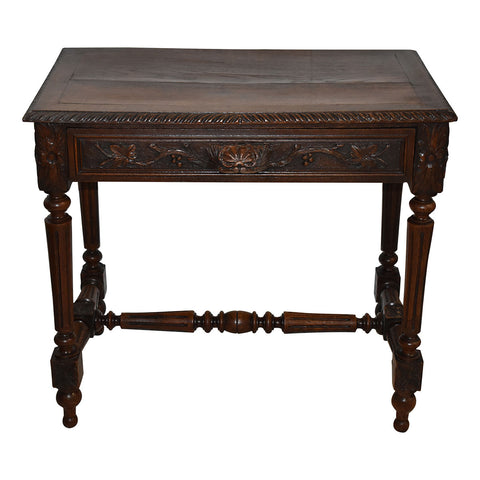 Carved Oak Desk