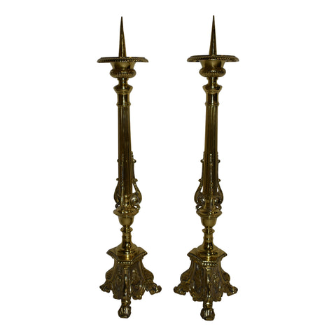 Brass Candlesticks, Set of Two