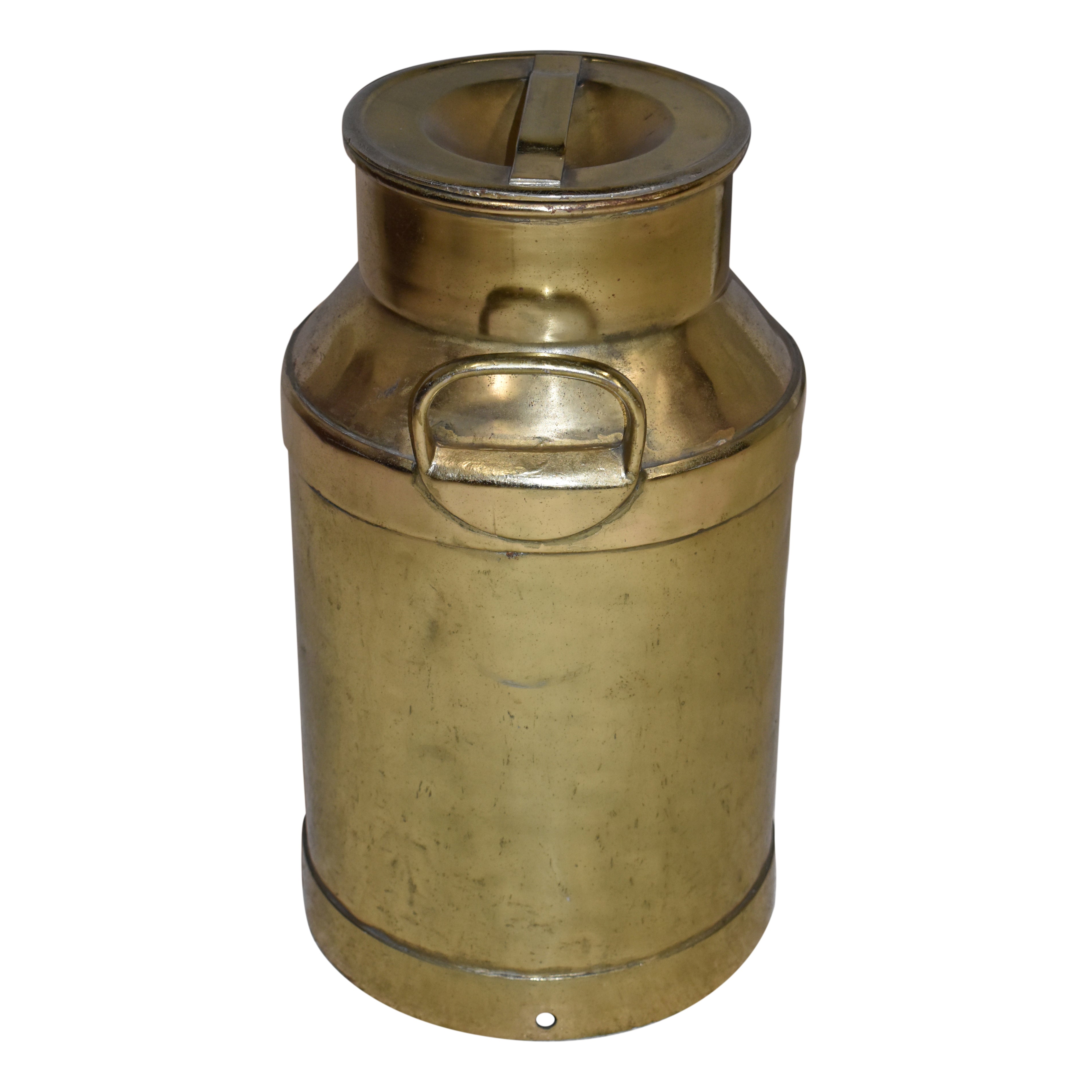 Brass Milk Can with Lid