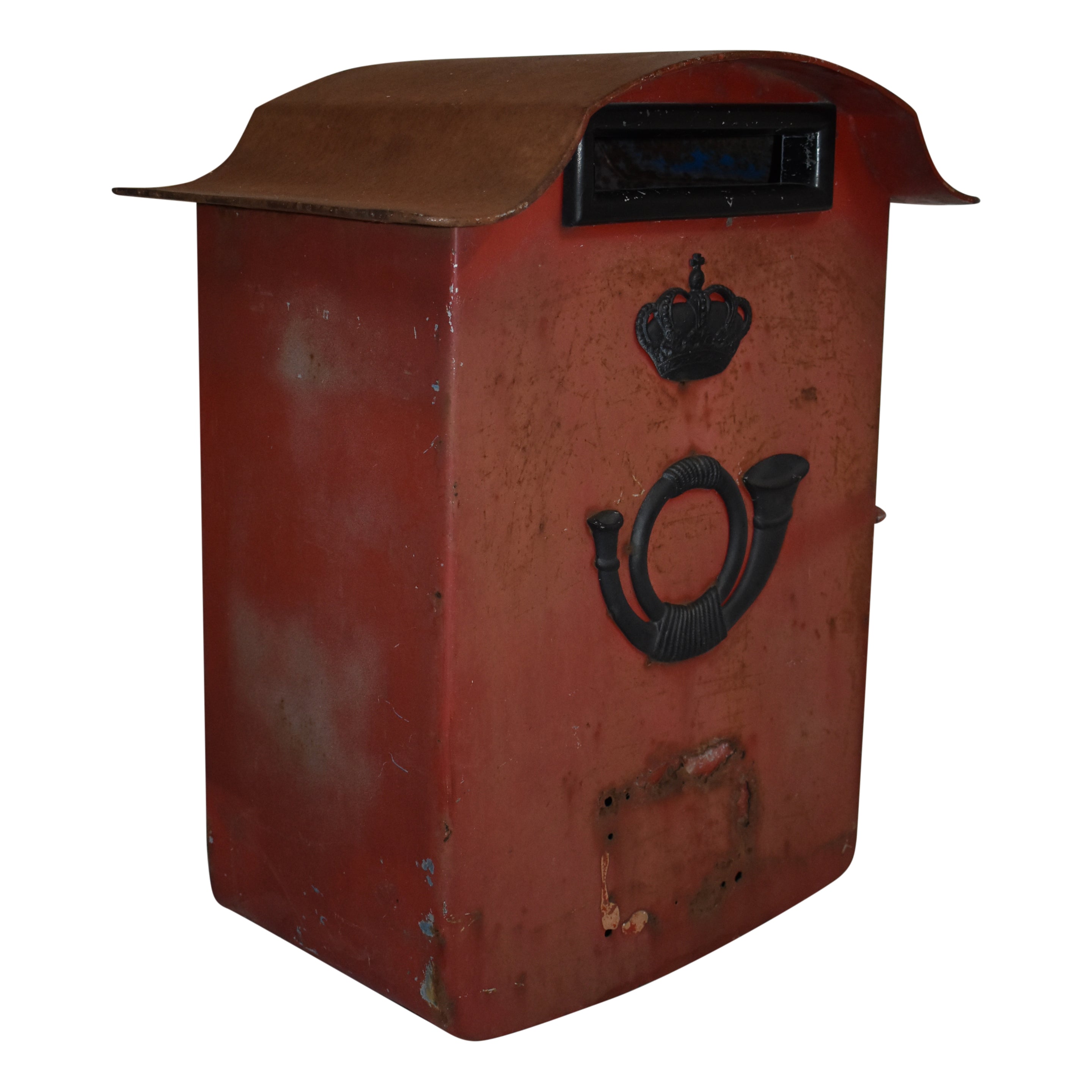 Red Cast Iron Mailbox