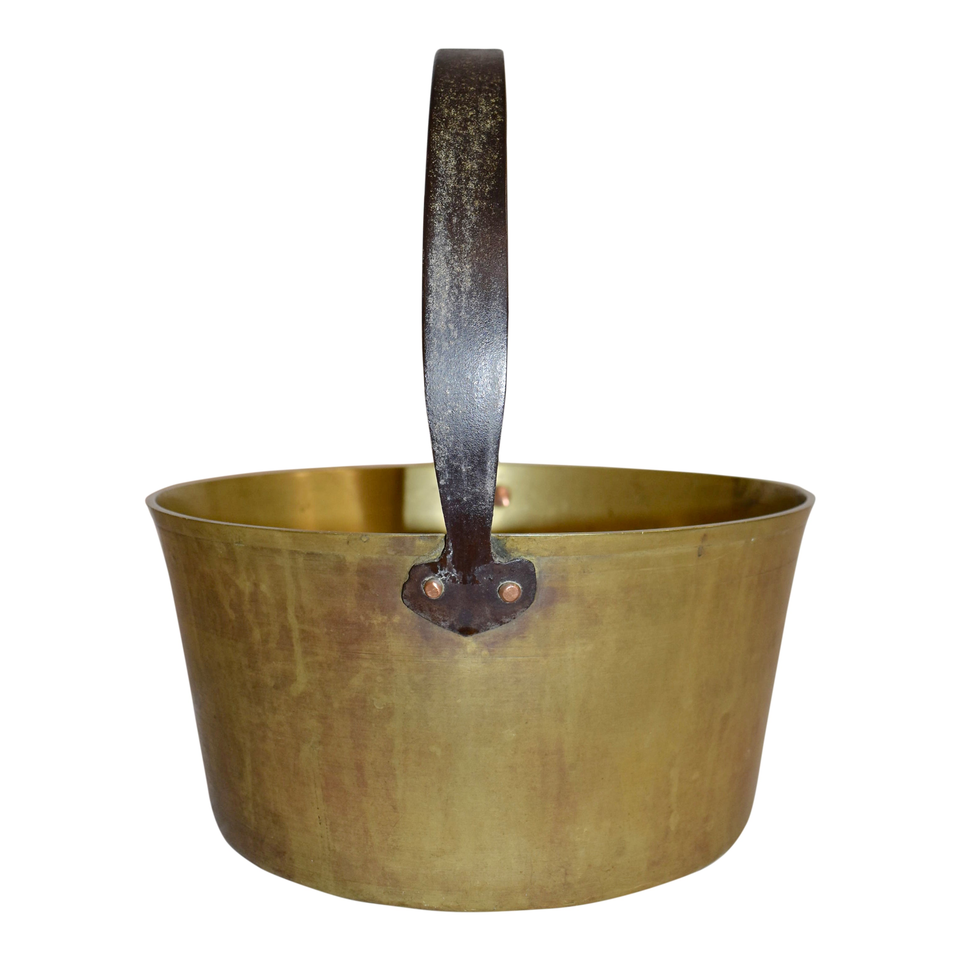 Brass Pot with Iron Handle