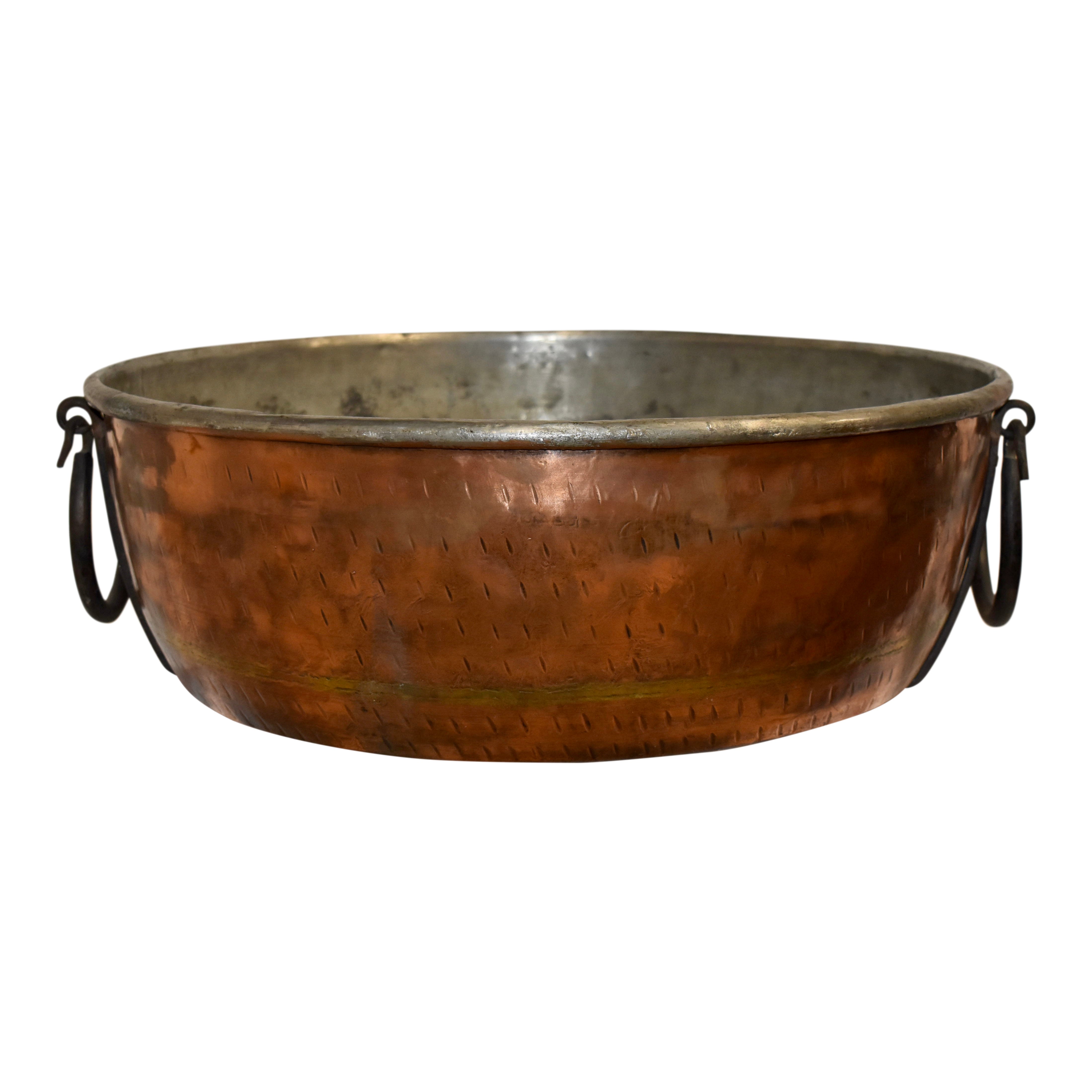 Copper Pot with Iron Handles