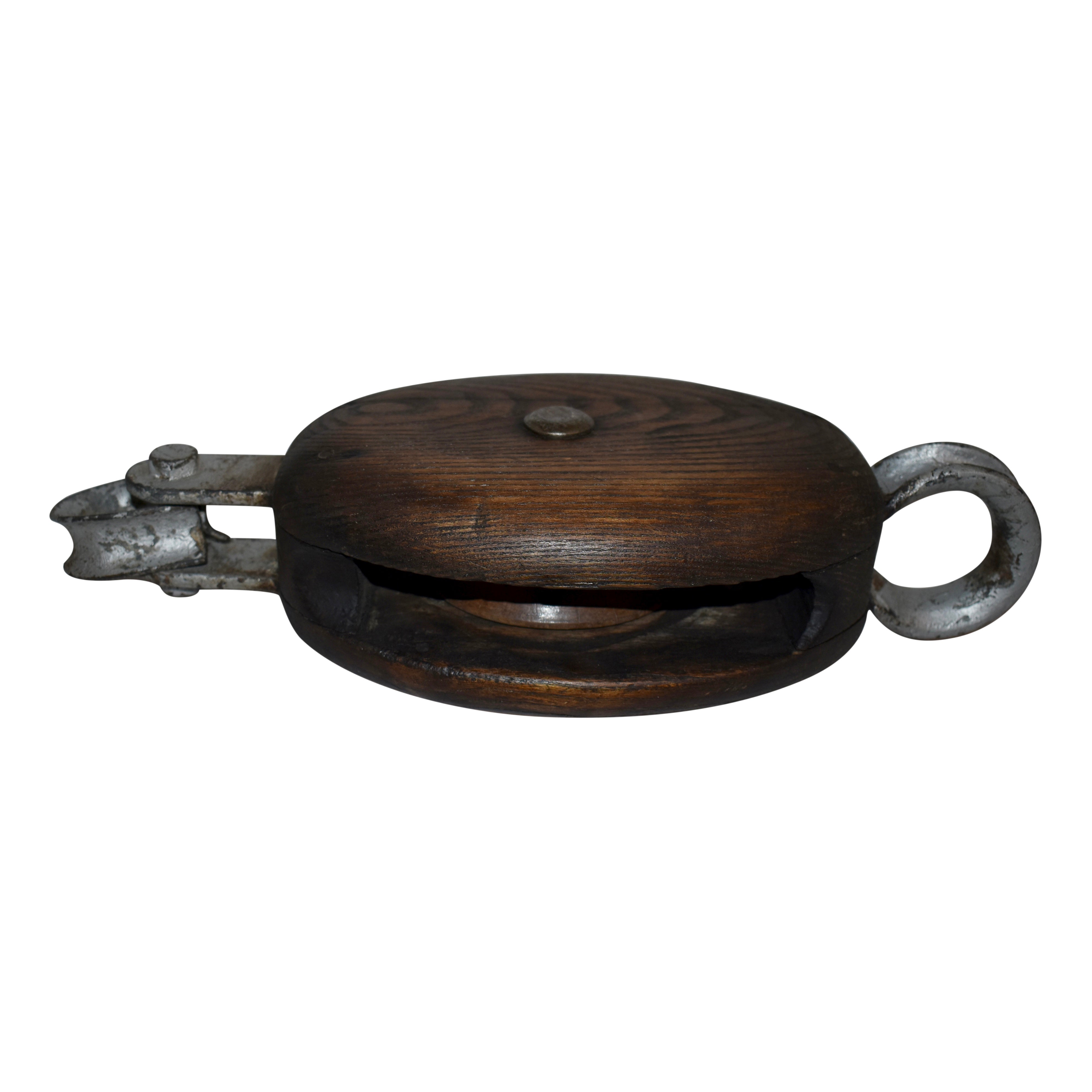 Large Wooden Pulley