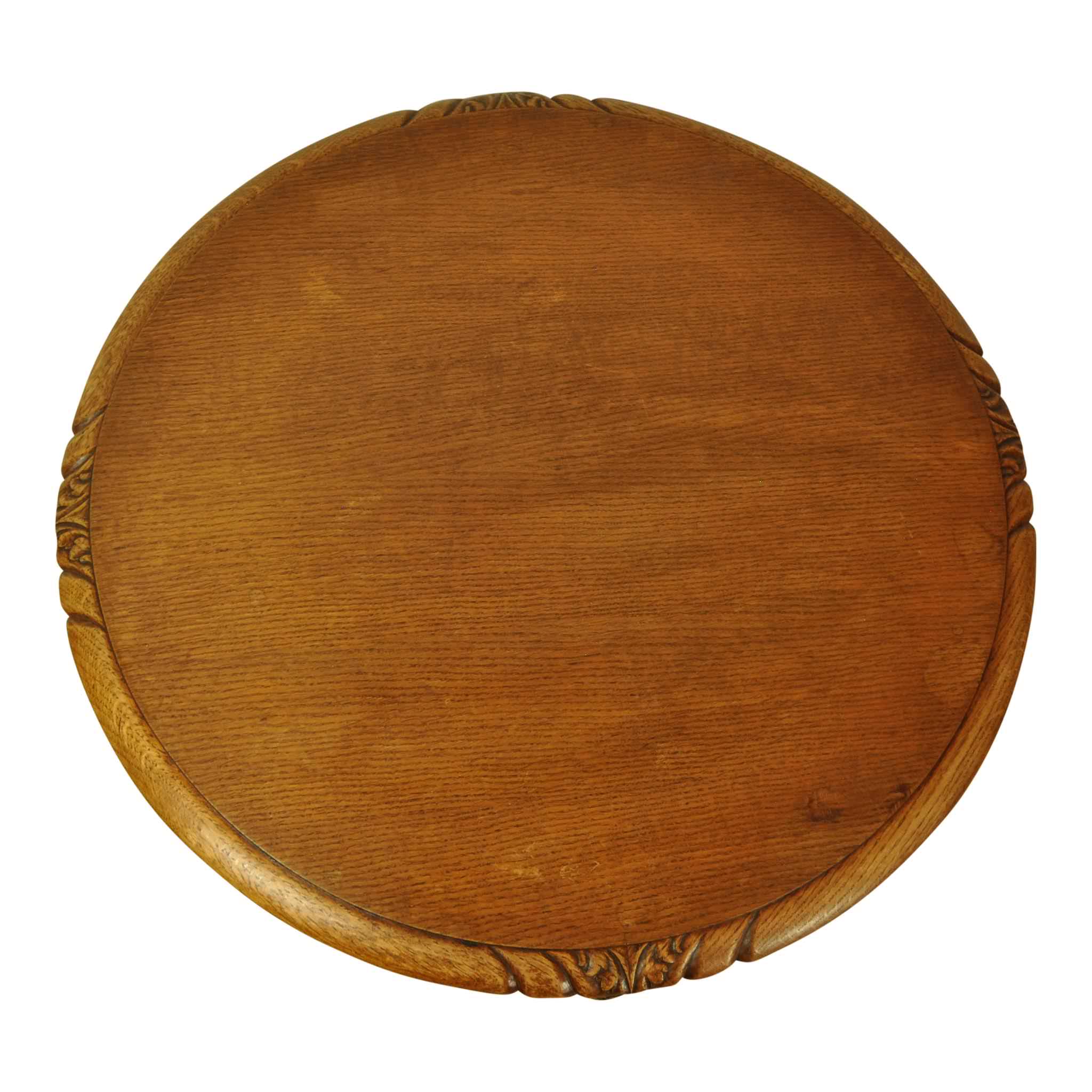 Round Louis XV Oak Side Table